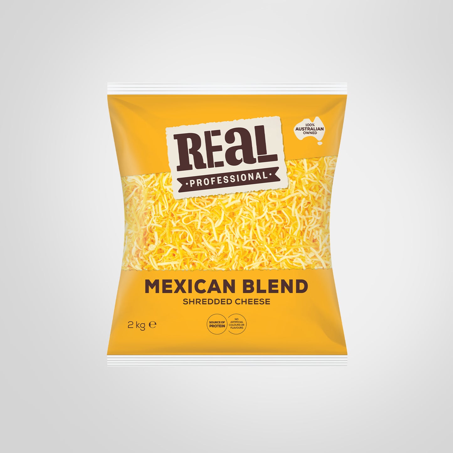 Real Professional Mexican Blend Shredded Cheese – 2kg