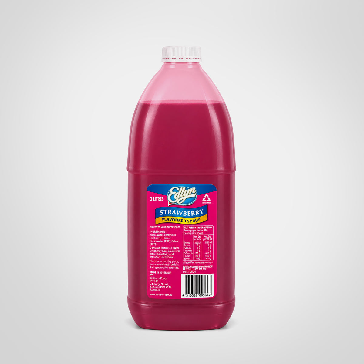 Strawberry Topping 3L- Edlyn