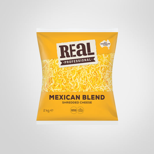 Real Professional Mexican Blend Shredded Cheese – 2kg