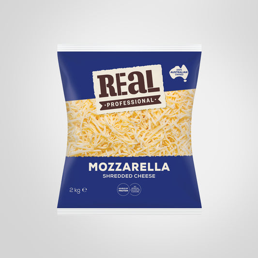 Real Professional Mozzarella Shredded Cheese – 2kg