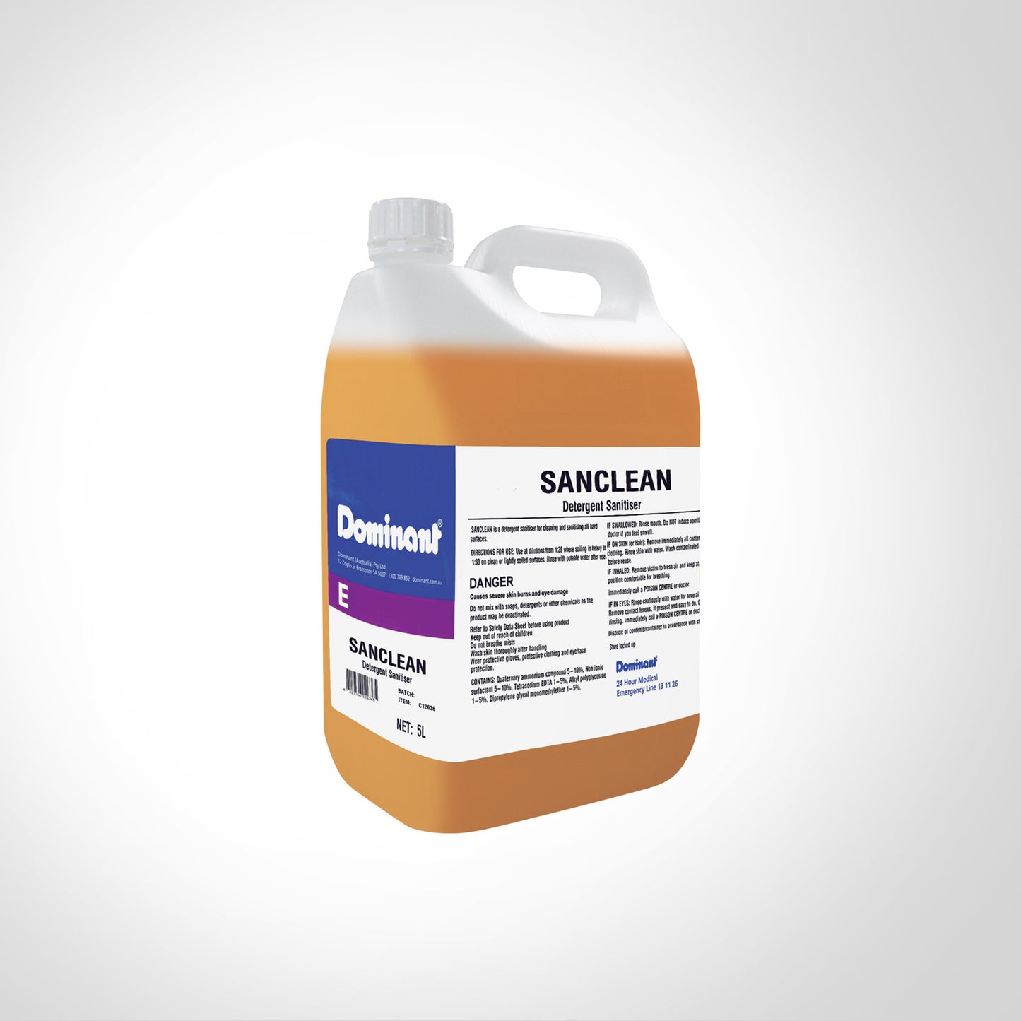 Dominant Sanclean Detergent Sanitiser 5L