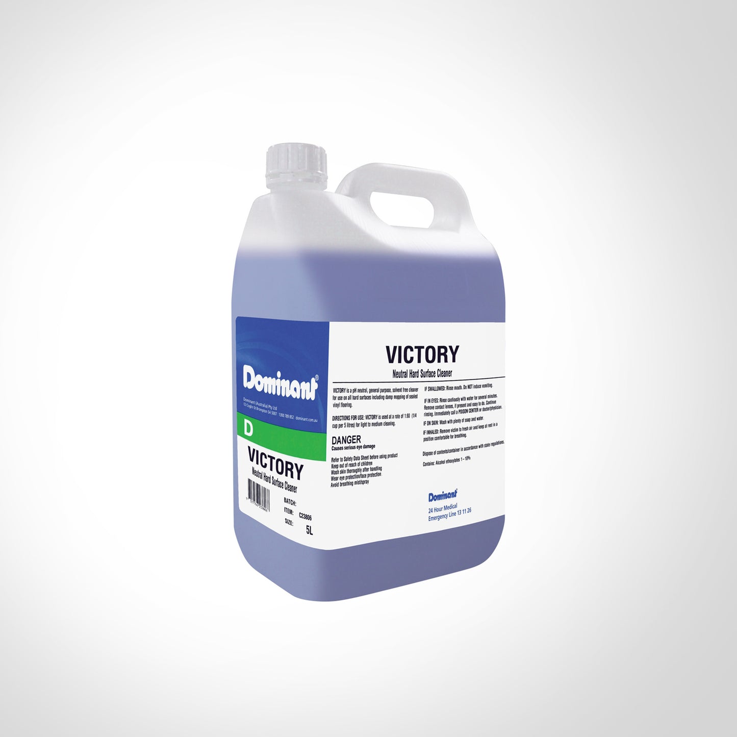 Dominant Victory Neutral Hard Surface Cleaner 5L