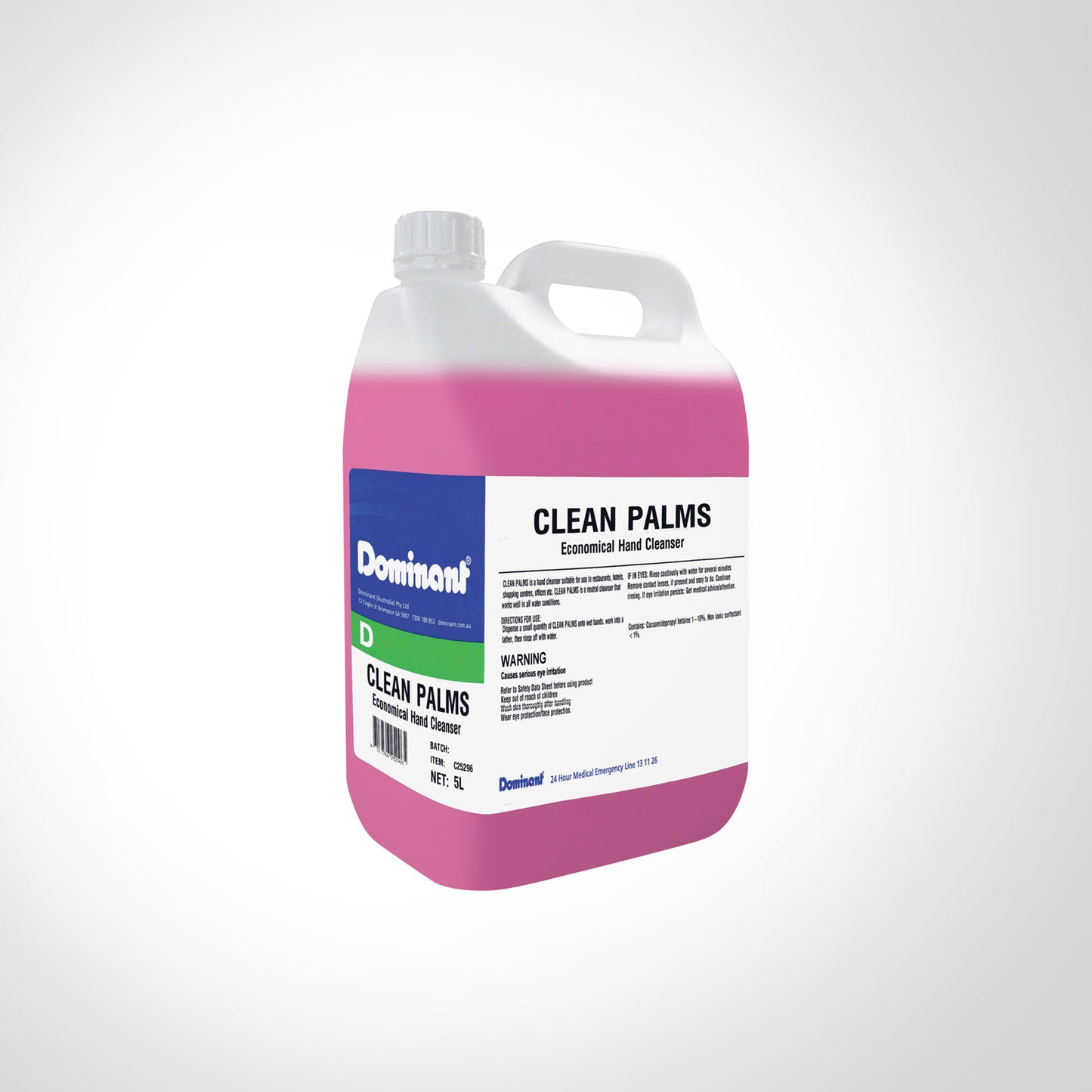 Dominant Clean Palms Economical Hand Cleanser 5L