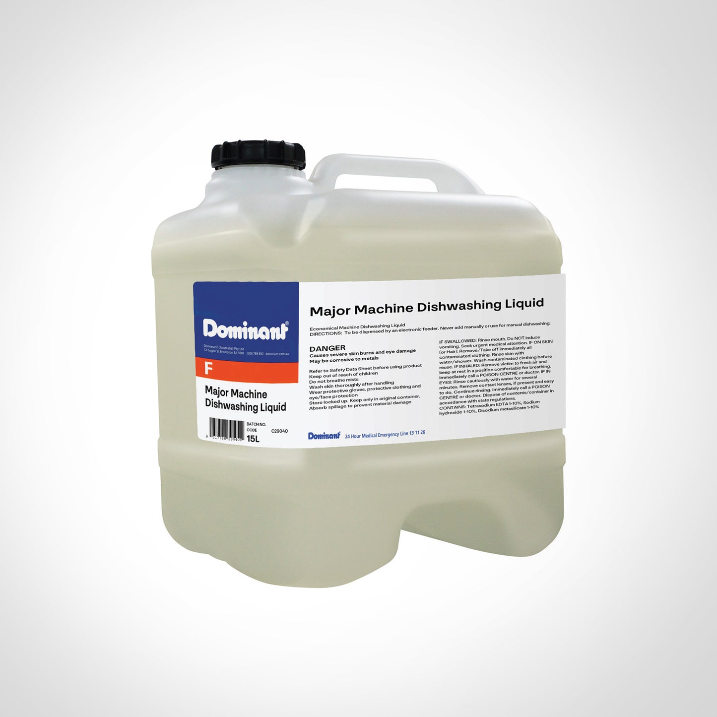 Dominant Major Machine Dishwashing Liquid 15L