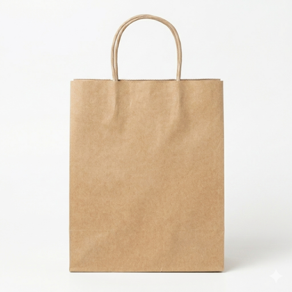 Brown Paper Takeaway Bags (Medium) x250